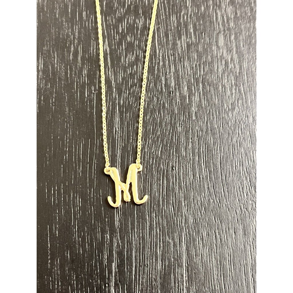 Crown And Ivy Initial M Gold Tone Necklace New With Tags $20 Dainty Gift